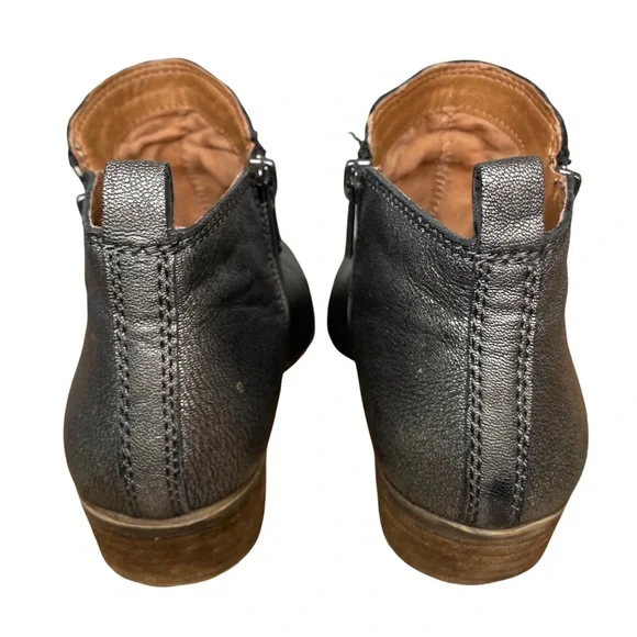 LUCKY BRAND Metallic Basel Ankle Bootie Double Zip Women’s size 8 - Picture 4 of 6